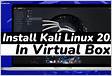 How to install Kali Linux 2021.1 in VirtualBox